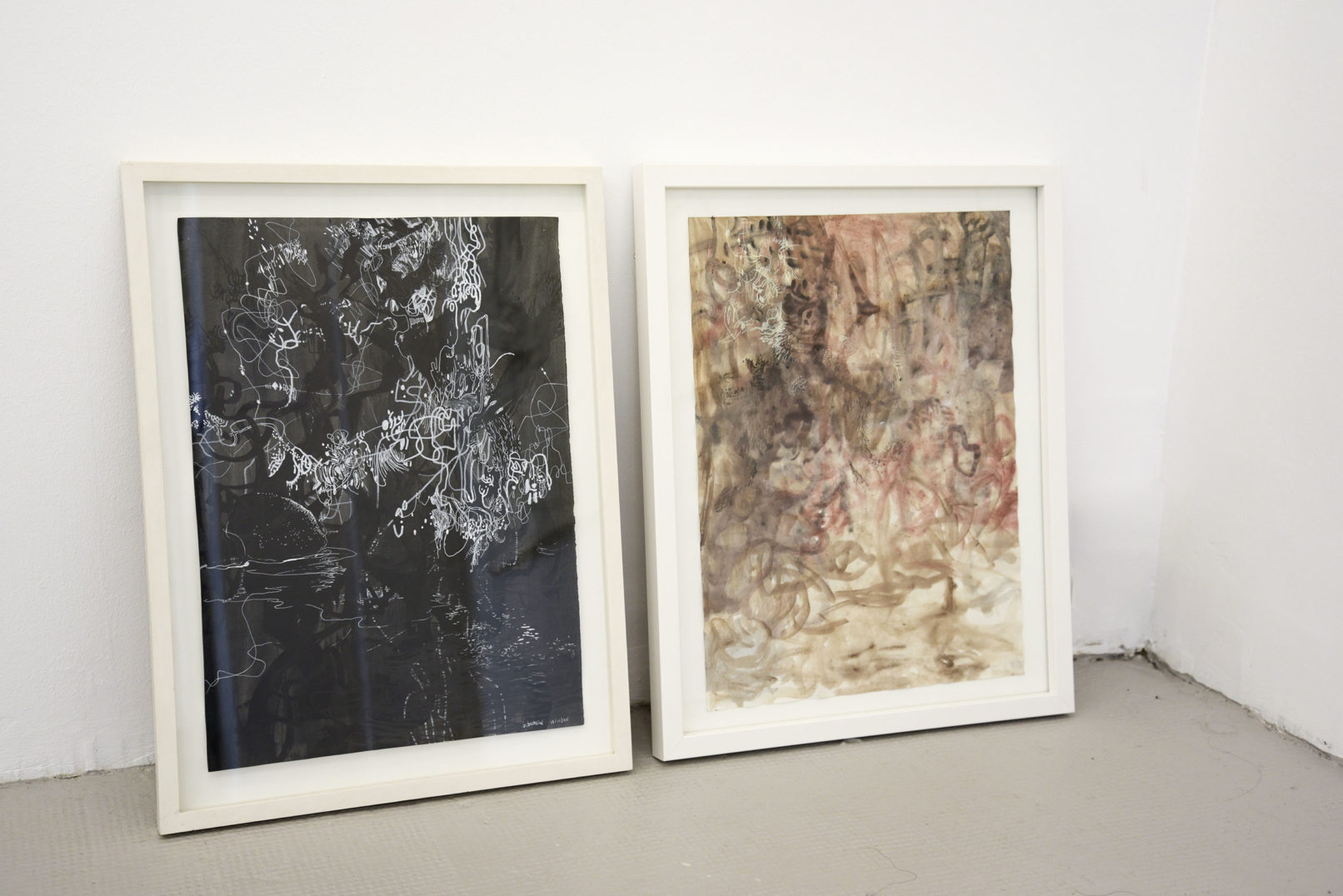 Â«sans titreÂ» techniques mixtes sur papier 33 x 45 cm 2013-2007 Daniel Boursin