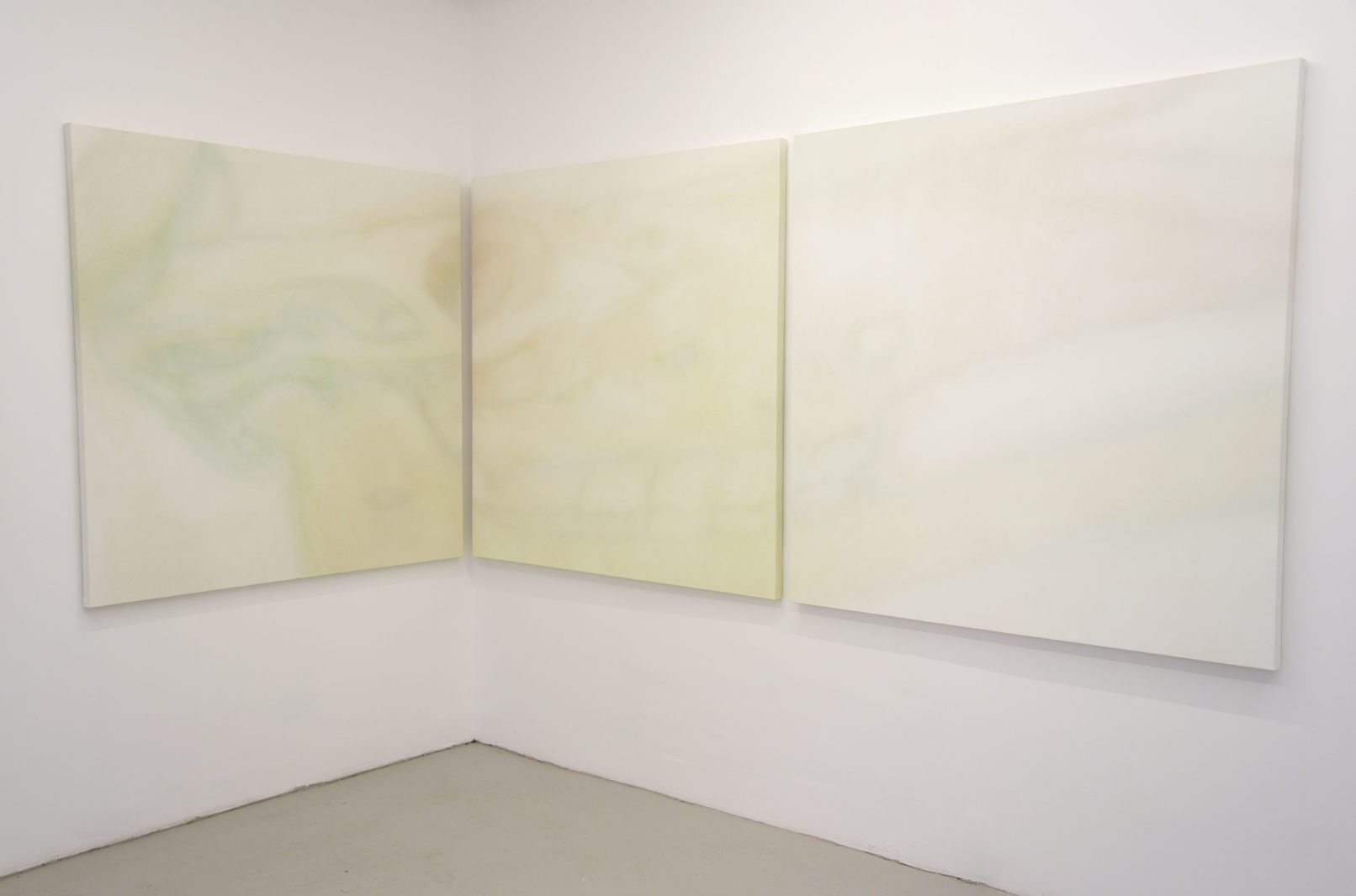 Gérard Quiles Sans titre (bucrane) acrylique sur toile triptyque 3 x 136 cm x 136 cm 2017