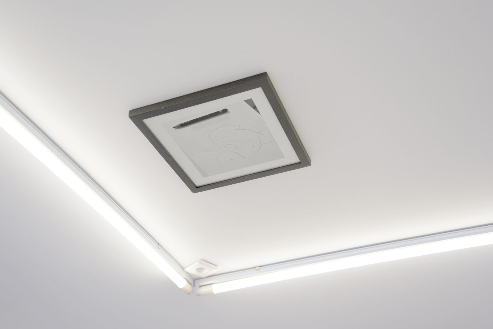 Carlos Huffmann "Sans titre" impression jet d'ancre et huile sur toile 2010