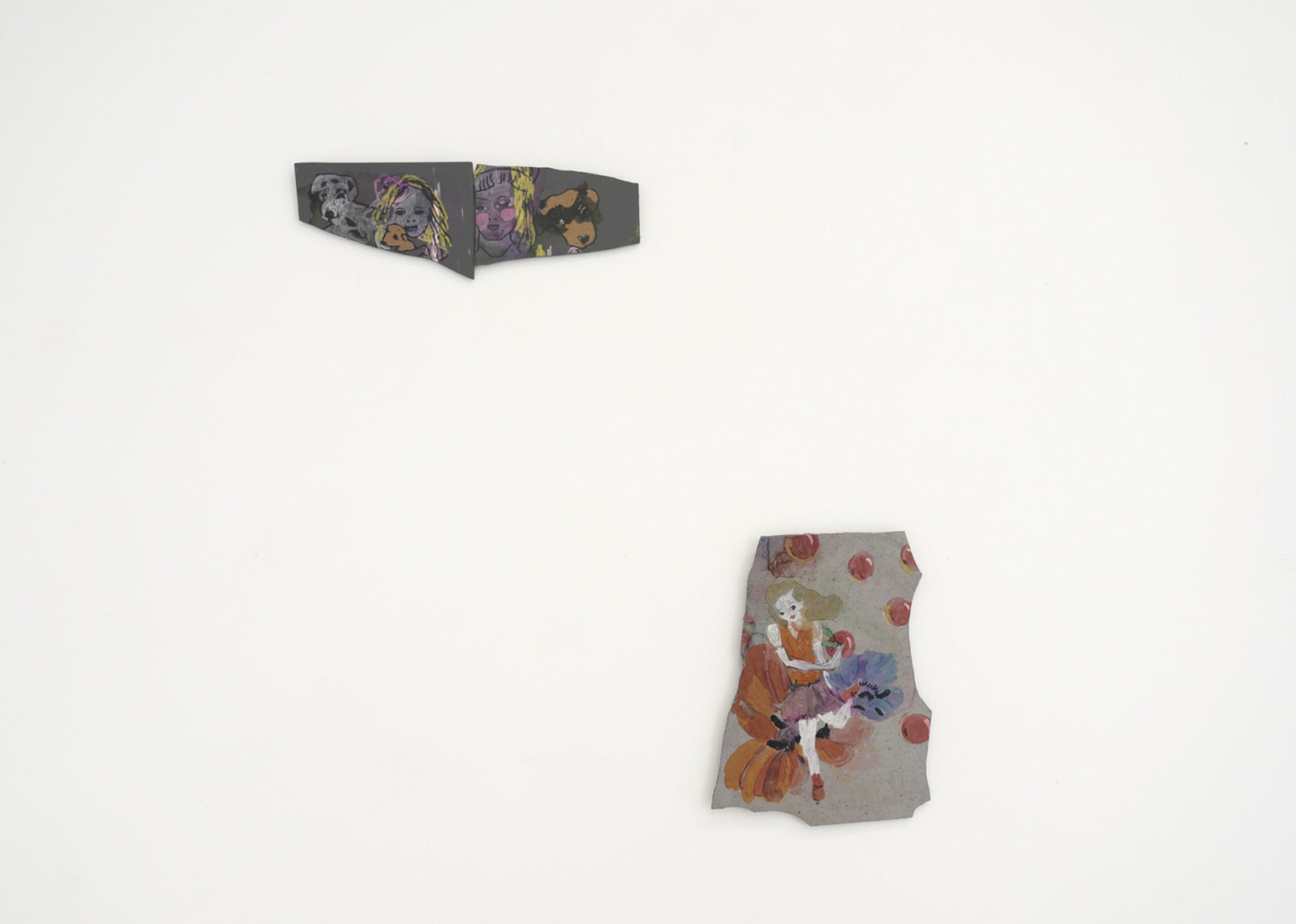 Diana Aisenberg Morceaux choisis Tailles variables Peinture sur dalle de linoléum 2006