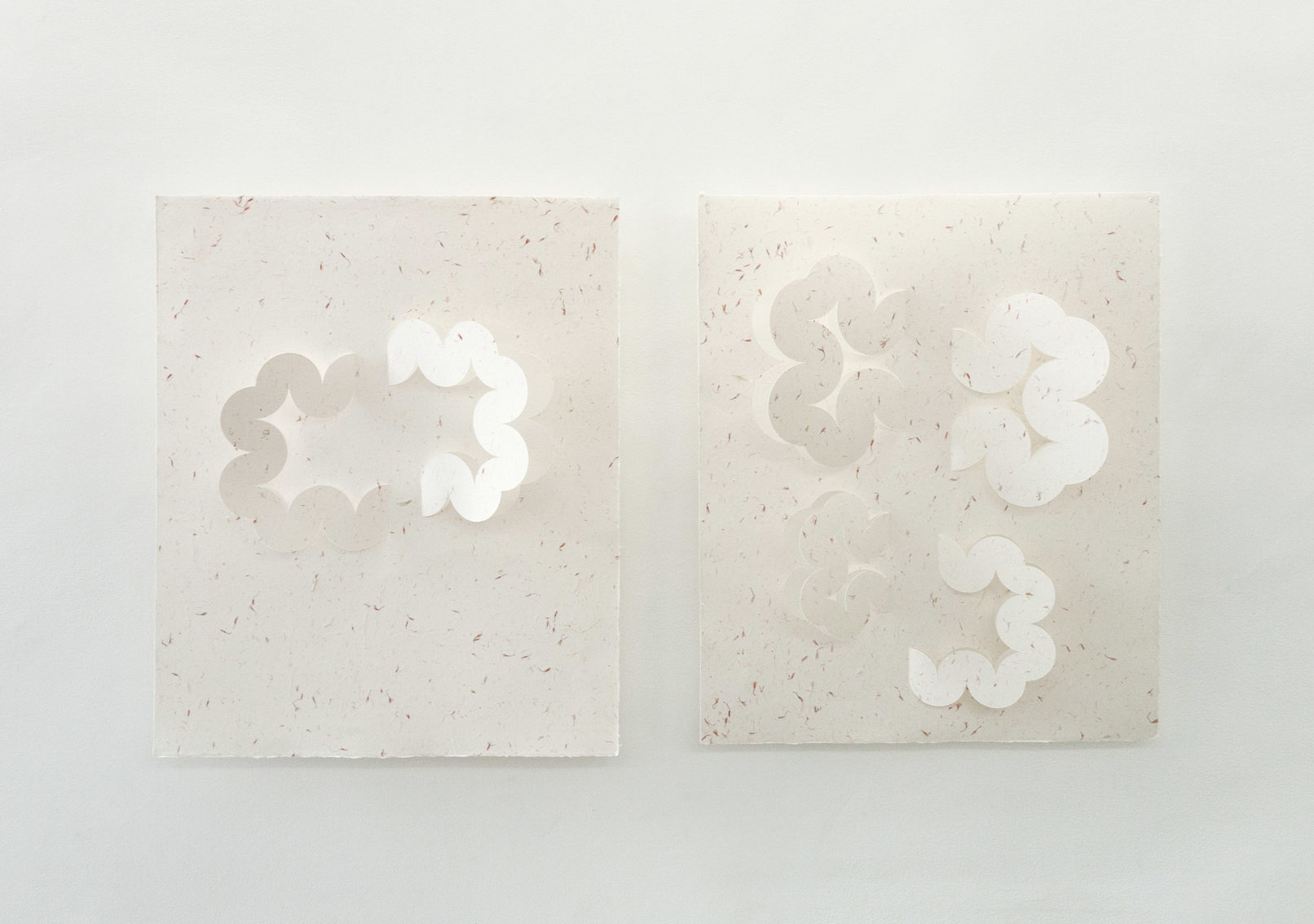 Martin Kaulen Repliegue - Despliegue Papier Xuan, papier Sanson 320 gr 67 x 56 cm - 2018